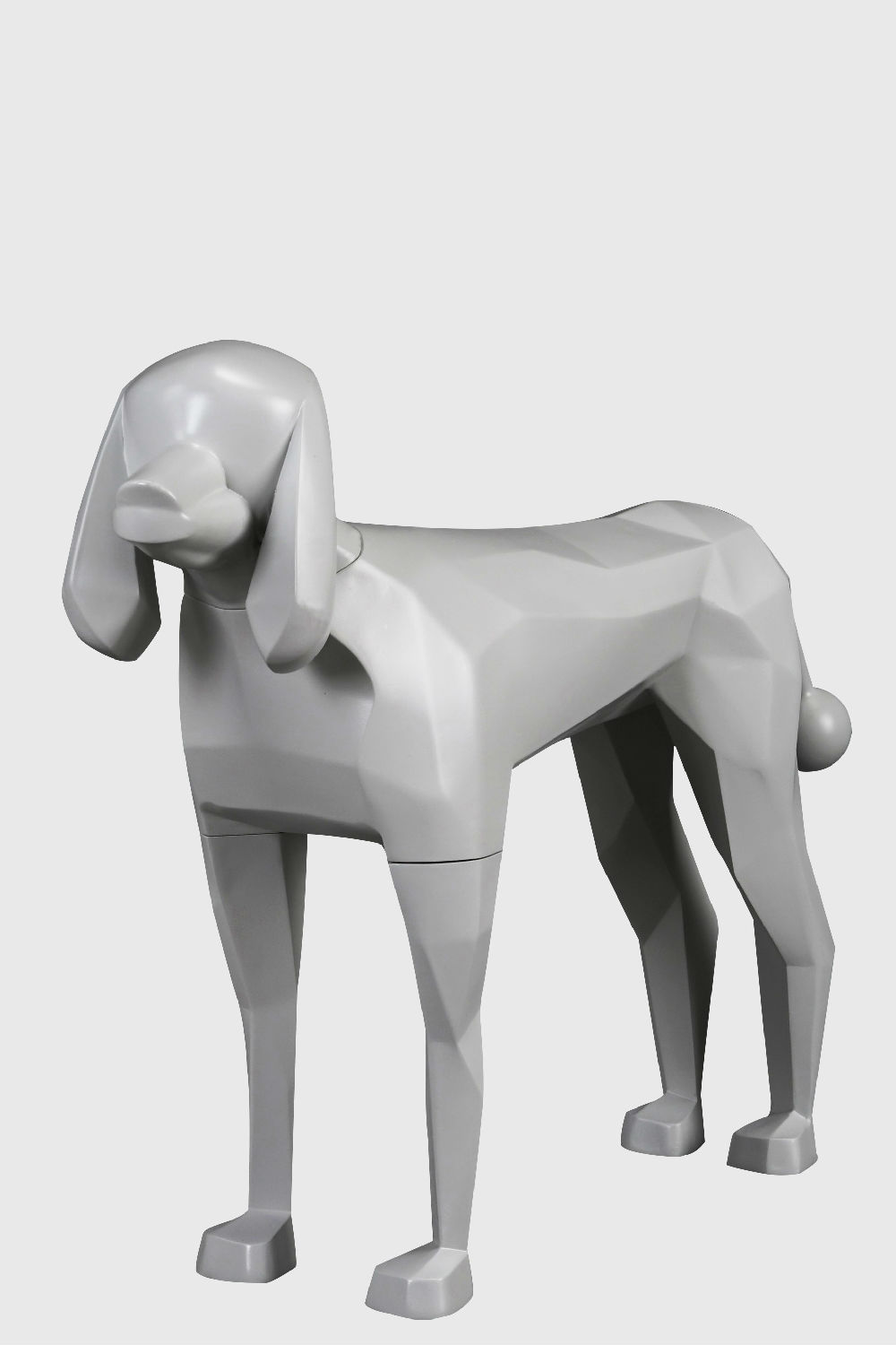 玻璃钢哑光色狗模型展示道具-barboncina
